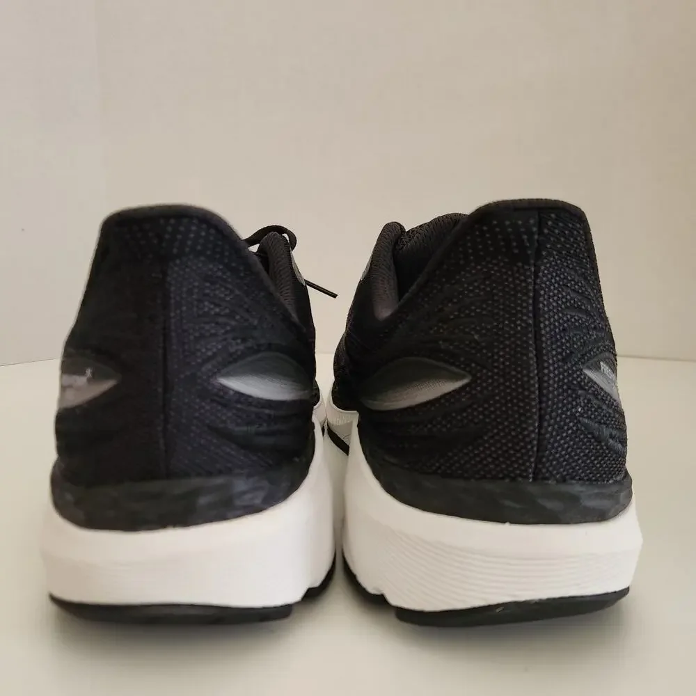 New Balance Men's Fresh Foam X 860 V12 Running Shoe, Black/White, 12.5 W